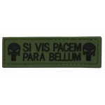 Нашивка PVC/ПВХ с велкро Punisher Si Vis Pacem Para Bellum Олива